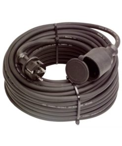 Opal ulkojatkojohto 1-osainen, 10 m – IP44-suojattu, H07RN-F 3x2,5 mm² kaapeli, maksimikuorma 3680 W. Kestävä ja turvallinen valinta ulkokäyttöön.