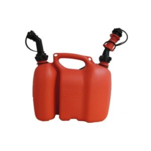 Oregon kombikannu 3L/1,5L – yhdistelmäkannu polttoaineelle ja teräketjuöljylle.