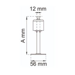 Ovenkiinnitin 12x100 sinkitty, Habo 2620