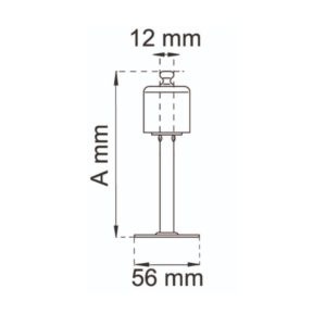 Ovenkiinnitin 12x100 sinkitty, Habo 2620