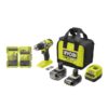 Ryobi RPD18C-2C42A32 akkukäyttöinen iskuporakone, 18V HP, 2 akkua ja tarvikesarja