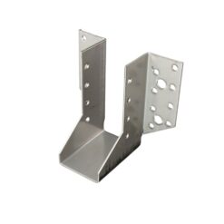 Ruostumaton A2 palkkikenkä N-malli koossa 48x136 mm puurunkojen palkkiliitoksiin. Sopii erityisesti 48 mm runkopuulle, kun haluat korroosionkestävän liitoksen.