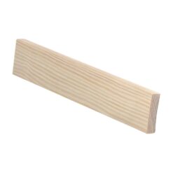 Puuvalmis sileä peitelista 12x42 mm, useita pituuksia