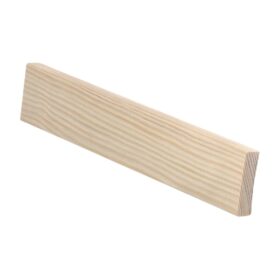 Puuvalmis sileä peitelista 12x42 mm, useita pituuksia