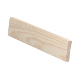 Puuvalmis sileä peitelista 12x52 mm