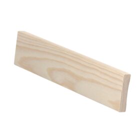 Puuvalmis sileä peitelista 12x52 mm