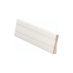 Valkoinen koristeellinen mäntyinen peitelista 15x70x3600 mm