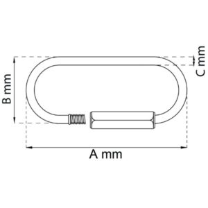 Pikalenkki 208-8,0 sähkösinkitty 74 mm – Ø 8,0 mm, max 300 kg, 2 kpl pakkaus, kestävä liitososa EAN: 7317900121807
