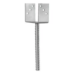 Fix Master pilarikenkä HOT 100 × 70 × 90 × 4, D16 × 200 – betoniin upotettava, korkeussäädettävä ja kuumasinkitty pilarikenkä, ETA- ja CE-hyväksytty. EAN 6417926698893.