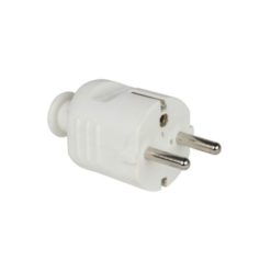 Pistotulppa maadoitettu valkoinen Opal 16A PVC