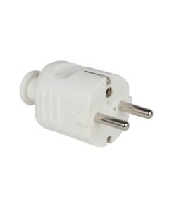 Pistotulppa maadoitettu valkoinen Opal 16A PVC