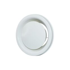 Valkoinen KEV 100 mm poistoventtiili koneelliseen ilmanvaihtoon