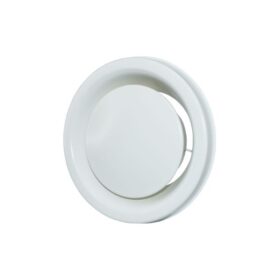 Valkoinen KEV 100 mm poistoventtiili koneelliseen ilmanvaihtoon