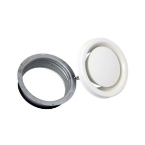 Poistoventtiili OPV-160M kehyksellä Opal 160 mm valkoinen