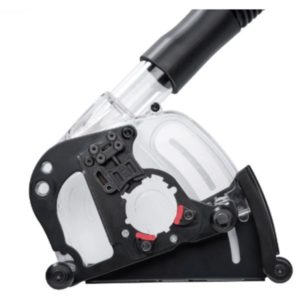 Carat-pölynpoistosarja Ø 125 mm kulmahiomakoneeseen – tehokas ja helposti asennettava suojakuori pölyttömään leikkaamiseen.