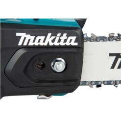 Tehokas Makita DUC258Z 18V LXT yläkahvainen akkuketjusaha 25 cm laipalla. Hiiliharjaton moottori, 24 m/s ketjunopeus, runko.