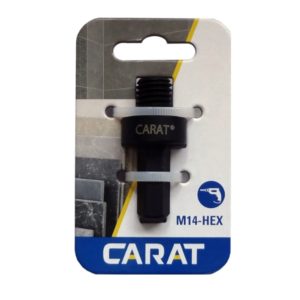 Carat M14 poraistukka dry cut -timanttiterille, 13 mm poraistukkaan