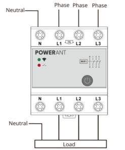 Pörssisähkökytkin 63A kolmivaiheinen Wi‑Fi‑kytkin
