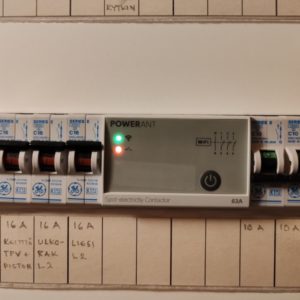 Pörssisähkökytkin 63A kolmivaiheinen Wi‑Fi‑kytkin