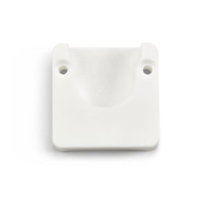 Valkoinen muovinen putkenkannatin 7152 vaatetankojen kiinnitykseen. Sopii malleihin 1600 ja 2200, pakkauksessa 2 kpl. ART.NR 57067, EAN 7317900057069.