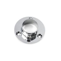 Putkenkannatin 351-25, kromi – seinään asennettava sivukiinnike Ø 25 mm putkille, ulkonema 15 mm, 2 kpl/pkt. ART.NR 19547, EAN 7317900019548.