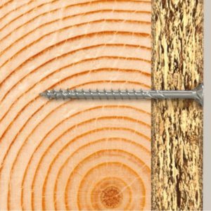 Fischer PowerFast II puuruuvi 6,0x90mm BZ – keltapassivoitu, nopea ja kestävä ruuvi puuliitoksiin. TX30-uppokanta, osakierre. 200 kpl pakkaus.