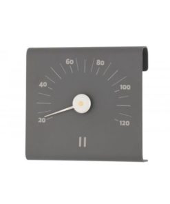Rento saunan lämpömittari harmaa, pulverimaalattu alumiini