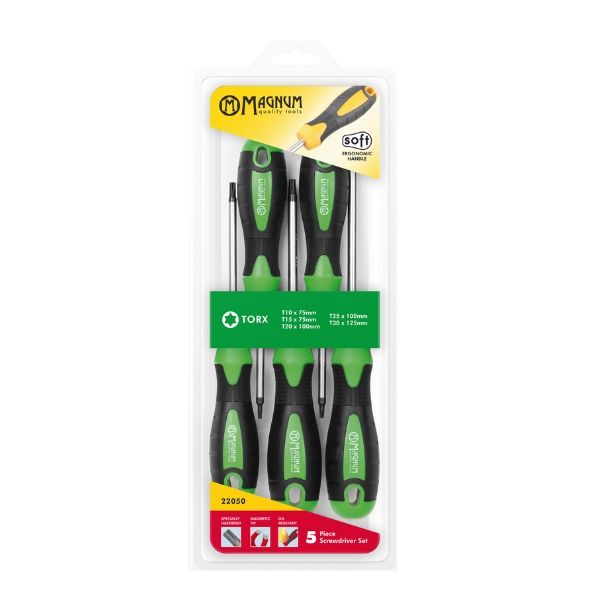 Ruuvitalttasarja Torx 5-osainen Magnum