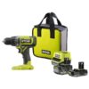 Ryobi RDD18-2C20S akkukäyttöinen porakone, 18V ONE+, 2 akkua ja laturi