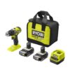 Ryobi RDD18C-220S hiiliharjaton akkuporakone, 18V ONE+ HP, 2 akkua ja laturi