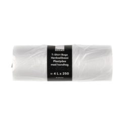 Saana muovipussi 4 L, kirkas, 250 kpl/rll