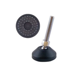 Säätöjalka Pisla M10x30 mm kumipohja 2 kpl musta