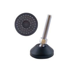 Säätöjalka Pisla M8x30 mm kumipohja musta