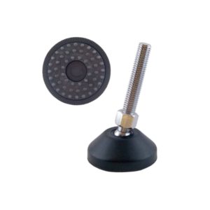 Säätöjalka Pisla M8x30 mm kumipohja musta