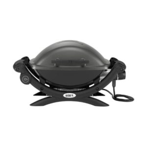 Weber Q 1400 sähkögrilli: 2,2 kW teho, valurautainen ritilä ja portaaton lämpötilan säätö. Täydellinen valinta parvekkeelle ja terassille.