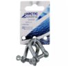 Sakkeli D-tyyppi 10mm 2kpl, Sinkitty, Arctic Marine