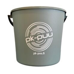 PK-Puu Design 10 L Ämpäri – kotimainen ja kestävä ämpäri omalla logolla varustettuna.