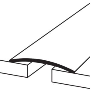 Anodisoitu alumiininen saumalista 40 mm, ruuvikiinnitys – kestävä ja tyylikäs viimeistely lattiamateriaalien liitoskohtiin, pituus 200 cm. Tuotekoodi 1015305.