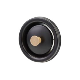 Mattamusta saunan poistoventtiili 100 mm puunupilla