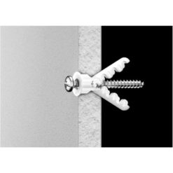 Toggler Alligator AF8-20 seinätulppa 8 mm – vahva kiinnike lähes kaikkiin seinämateriaaleihin, 20 kpl + 6×50 mm ruuvit. EAN 6416781003804.