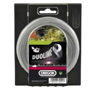 Oregon Duoline 2,4 mm x 15 m – kestävä kaksimateriaalisiima, joka tarjoaa erinomaisen hankauksen keston ja vetolujuuden vaativaan trimmaamiseen. EAN 5400182794400.