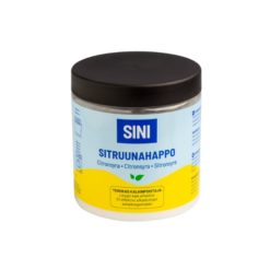 Sini Sitruunahappo – luonnollinen ja tehokas ratkaisu kodin kalkkiongelmiin.