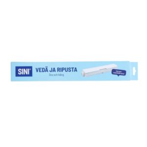 Sini kuivausteline Vedä ja ripusta, seinään kiinnitettävä, viisi narua