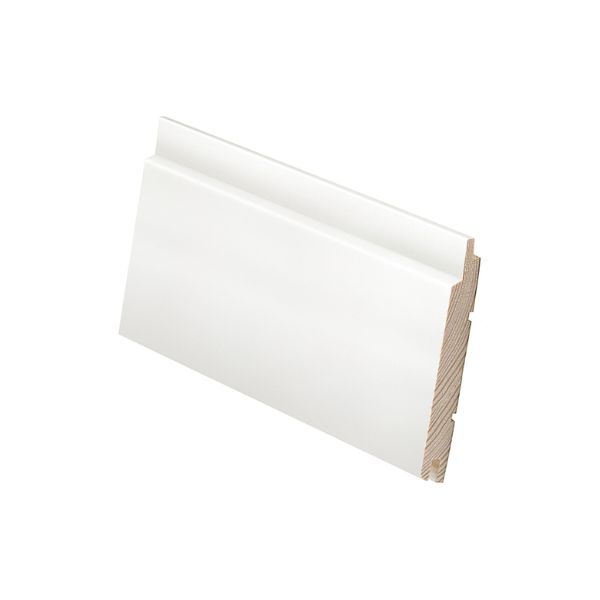 Puhtaan valkoinen STV-sisäpaneeli 13x120x2370 mm II-laatu