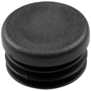 Musta 19 mm sisätulppa putkien päiden viimeistelyyn – suojaa pintoja ja antaa siistin lopputuloksen. Pakkauksessa 4 kpl.