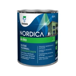 Teknos Nordica Eko talomaali 0,9 l – kiiltävä akrylaattimaali ulkokäyttöön