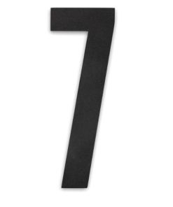 Talonumero 7, 18 cm musta