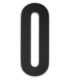 Talonumero 0, 18 cm musta