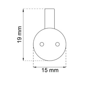 Taulukoukku Mini Valkoinen muovi, Habo 611
