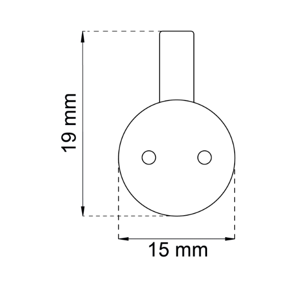 Taulukoukku Mini Valkoinen muovi, Habo 611